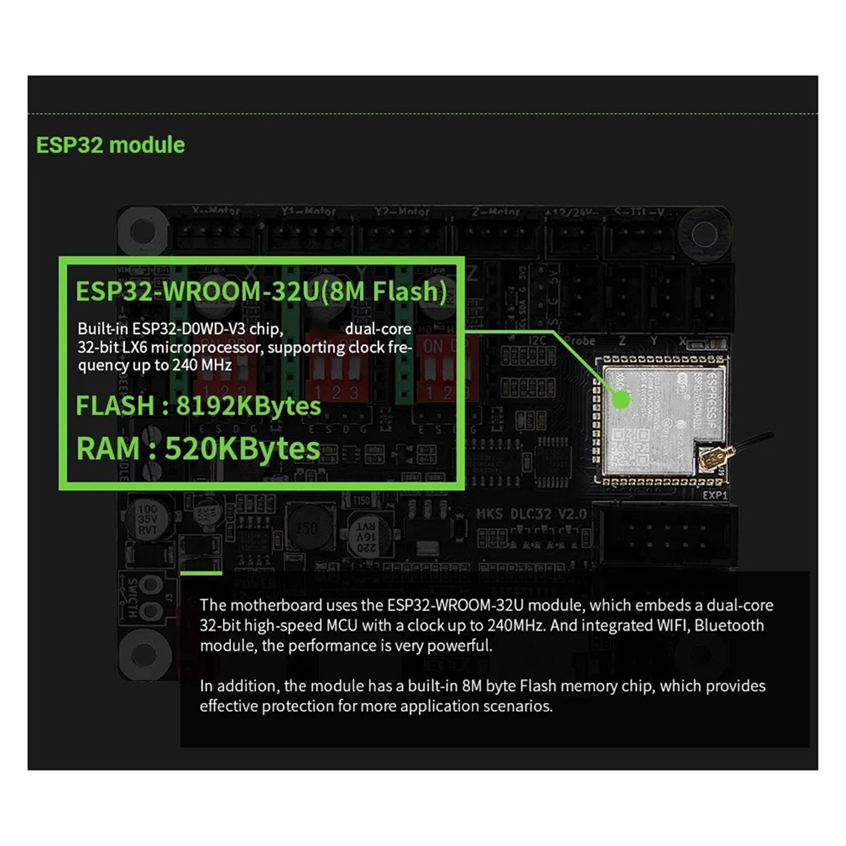 Grbl 32 Bit Control Board Offline Display - [VALUE PACK] TS35 터치 스크린 디스플레이가