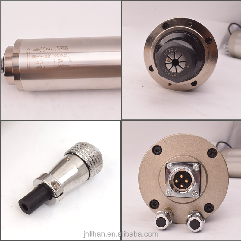 2.2Kw Water Cooled Spindle Kit Vfd - 2.2kW, 220V, 수냉식 CNC 라우터 스핀들