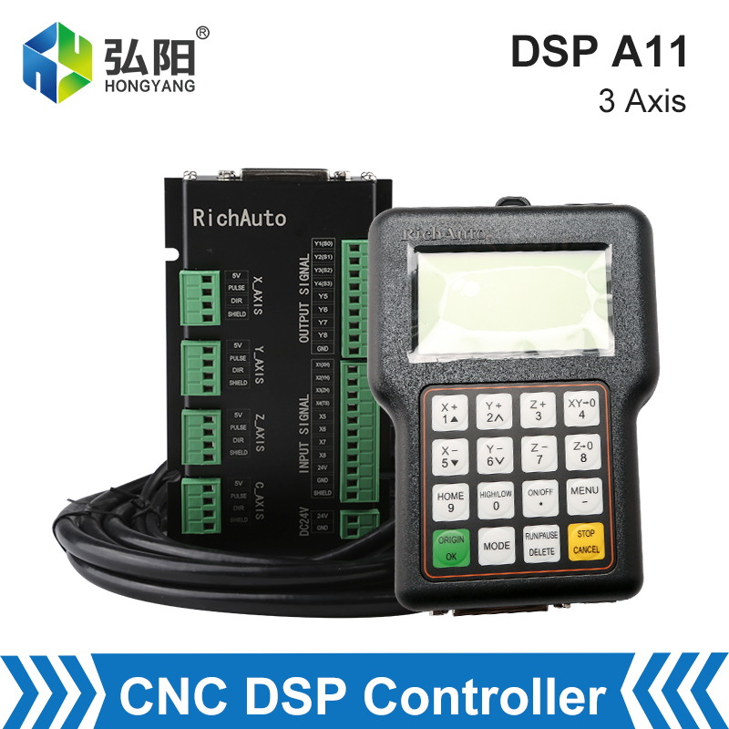 CNC 컨트롤러 Richauto DSP A11 3 축  - Richauto A11 Dsp Controller 3 Axis 리뷰 및 가격